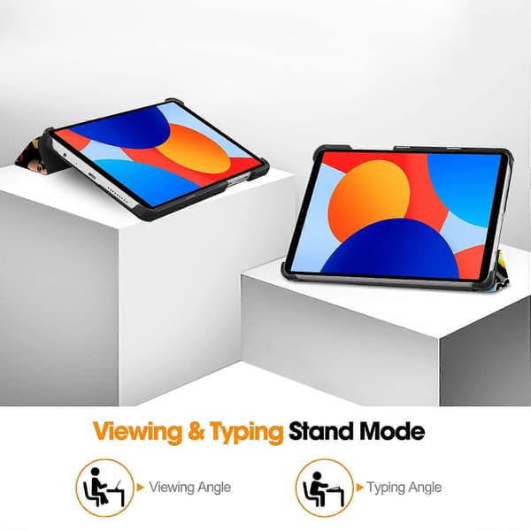 Til Xiaomi Redmi Pad SE Stand Case Mønster Print Læder Tablet Cover