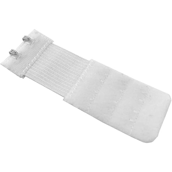 Paket med 3 BH-bandförlängare Elastiska Förlängningsset 2 Krokar (Vit) Style 1