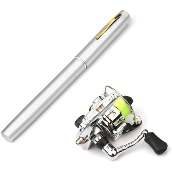 Fiske Stang Hjul Combo Mini Pen Fiske Stang Kit Teleskopisk Fiske Stang Svinghjul Combo Kit