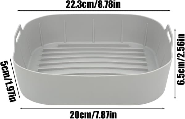 Silikone bage-/plade til airfryere - ideel til hjemmelavet mad og fester.