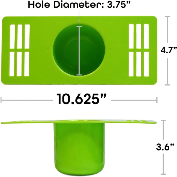 Ventilerad golfputtningskopp för inomhusbruk, ventilerad golfträningshålskopp, grön täckt utrustning