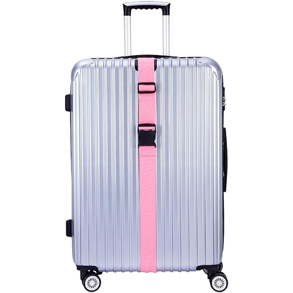 4-pack resväskor remmar för resväskor rem resebälten tillbehör multiduty Pink