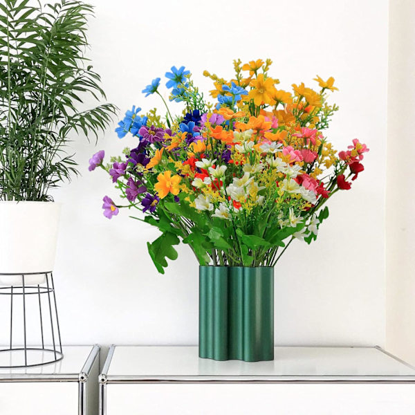 5 st konstgjorda blommor, konstgjorda prästkragar, vilda blommor, växtbuketter för inomhus- och utomhusbruk, heminredning