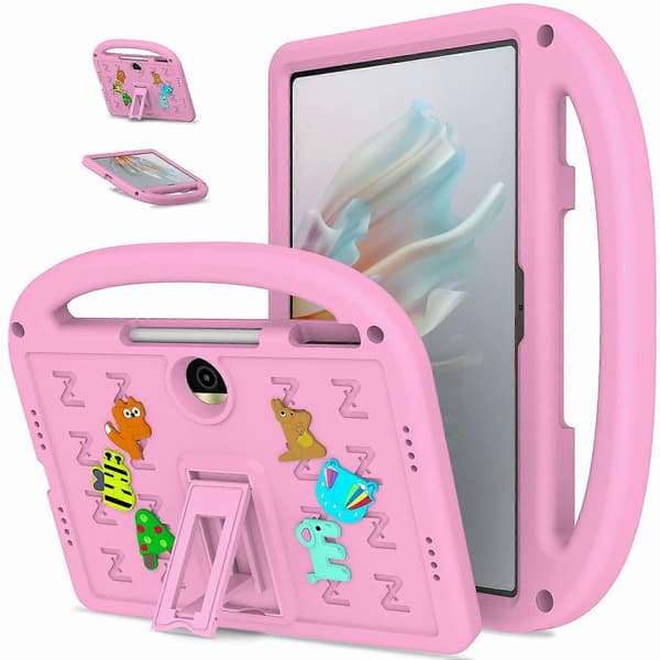 Stödfodral för Honor Pad 9 EVA+PC Tablet Skyddsfodral med Axelrem - Rosa