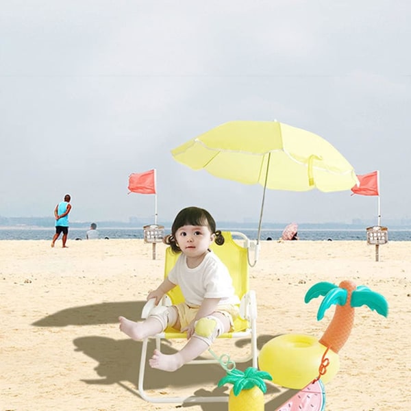 Barn strandstolar med parasoll, solstolar för utomhusbruk Trädgård Solstolar multifunktionell