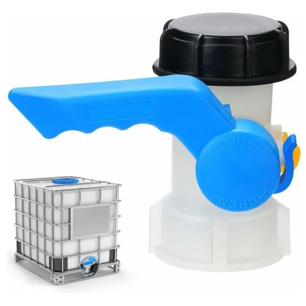 1000L muovisäiliön venttiili, 62 mm IBC-sovitin yleissovitin 1000 litran säiliöön