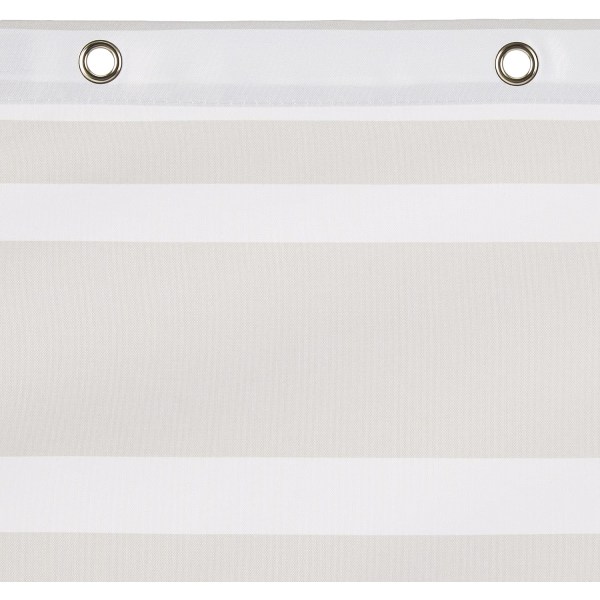 Dusjforheng i stoff - 72 x 72 tommer, for baderom 72''x72'' Gray Stripe