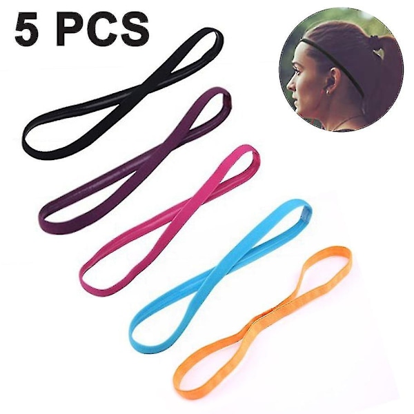 Sports Headband Thin, Anti-slip Elastic Headbands, Sports Hairband