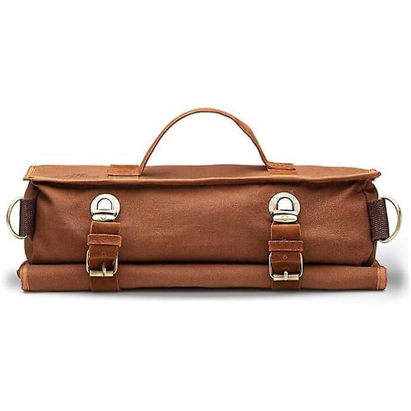 Bartender Kit Bag - Bærbar Rejse Cocktail Shaker Sæt I Brun brown