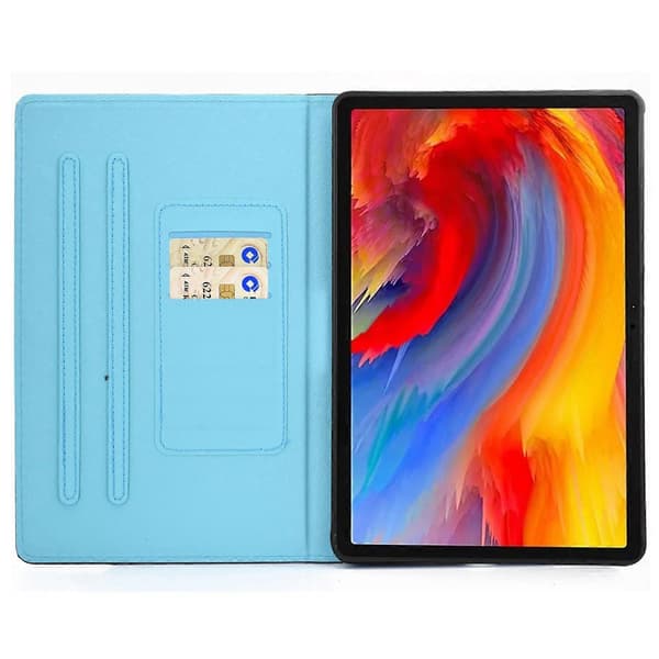 Läderfodral med mönstertryck och kortfack för Lenovo Tab M11/Xiaoxin Pad 11 2024