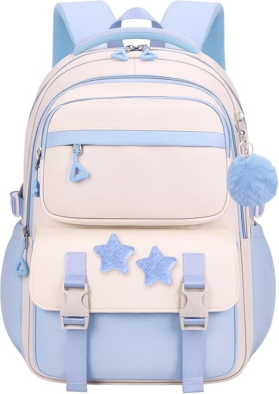 Ryggsäck för barn Skolväska Kapacitet Studentväska Casual Daypack (blå) blue
