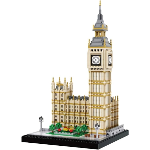 Big Ben Miniatyrblokksett (3600 deler) - Verdensberømt bygning modell leketøygaver for barn og voksne