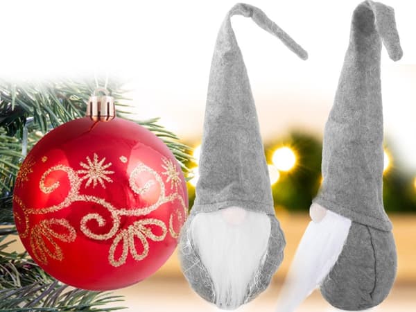 Julemanden julepynt gray