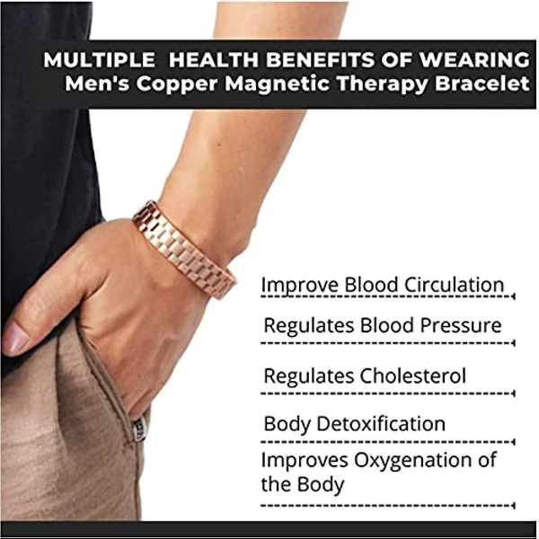 2st Lymfdränering Magnetisk Turmalin Armband, Sockerkontroll Terapeutisk Armband Armband För Män Kvinnor