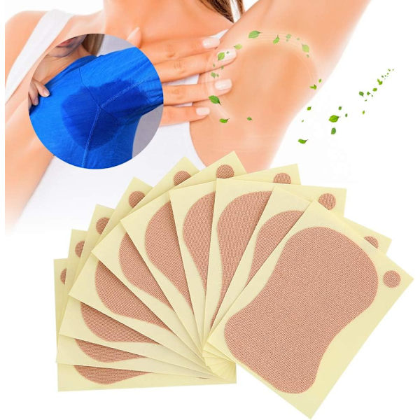 Deodorantti kainalolaastarit, kainalon hikin imeytyvät alustat Unisex hikin imeytyvät kainalolaastarit 10 kpl 9 x 6,5 cm