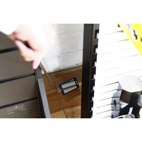 Ultratunn LED-teleskopspegel, Batteri ingår, Utökningsbar upp till 88 cm