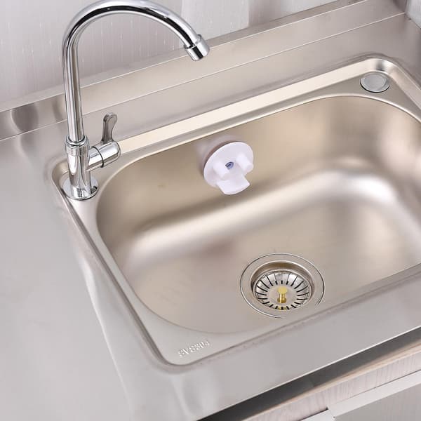 Diskställ med sugkoppsfäste, diskho/badrumssvamporganisatör, självdrainering