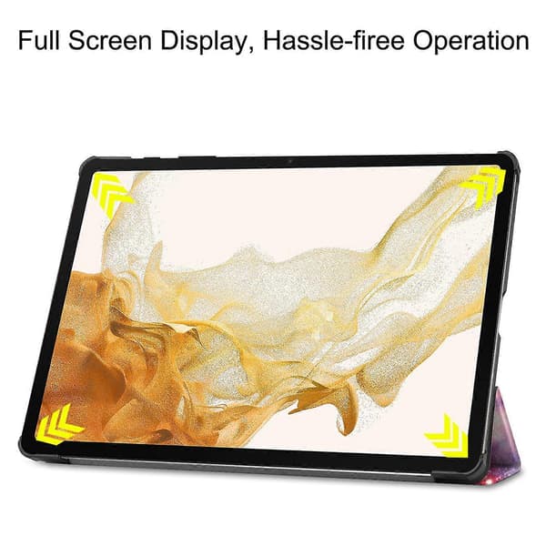 Fodral för Samsung Galaxy Tab S10+ Mönstertryck Läderställ Tablet Cover - Galaxy