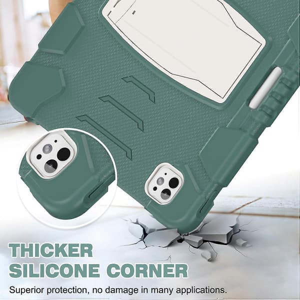 Kickstand-etui til iPad Pro 13 (2024) PC+Silikone Anti-drop Tablet Cover