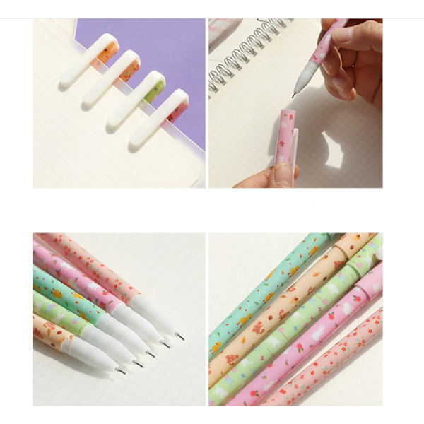 10 stk. søde farvepenne til kvinder Toshine farverige gelpenne flerfarvede penne til Bullet Journal-skrivning Roller Ball Fine Point-penne F Multicolored