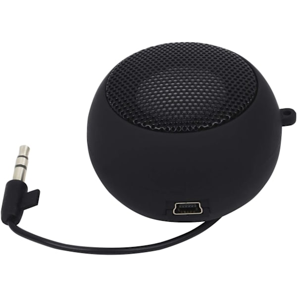 Mini bærbar oppladbar reisehjelpespeaker med kablet hodetelefonkontakt