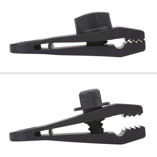 10 kpl Pressukiinnikkeet, pressun kiinnitysosat, pressukoukut, tuulenpitävät telttakiinnikkeet - musta - 8 * 3 * 2,5 cm