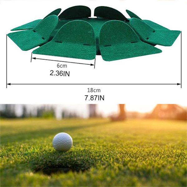 Golf Putting Cup og Flagstang Putting Træningshul Allround Overflade Justering Praksis Cup Golf