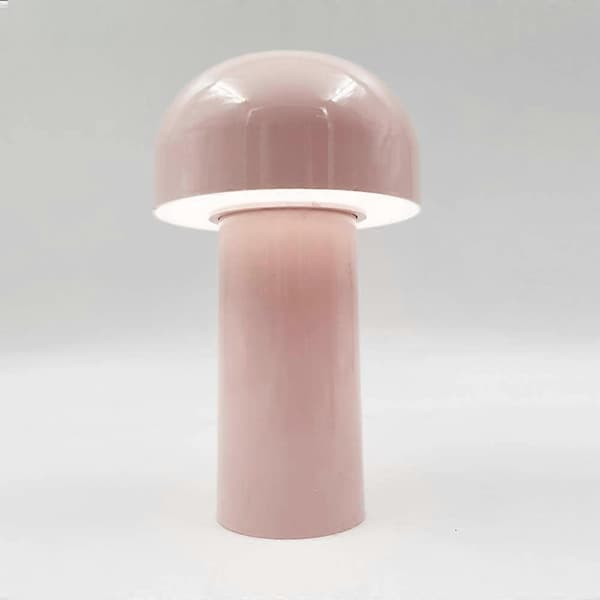 3W Sopp LED Bordlampe (Rosa)