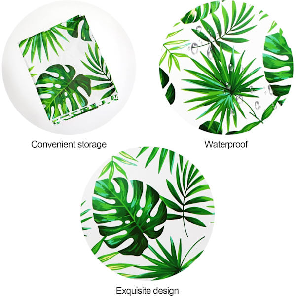 3-pack palmbladsdukar för hawaiianska festdekorationer, engångsdukar för hawaiiansk luau (plast, rektangulär, 137 x 274 cm)