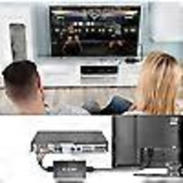 RCA-HDMI-muunnin, komposiitti-HDMI-sovitin tukee 1080p PAL/ntsc A