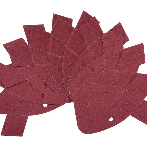 20 stycken slipskivor Trianglar Slipskivor 180 korn Musslipark Sandpapper för Black and Decker Detail Palm Sander