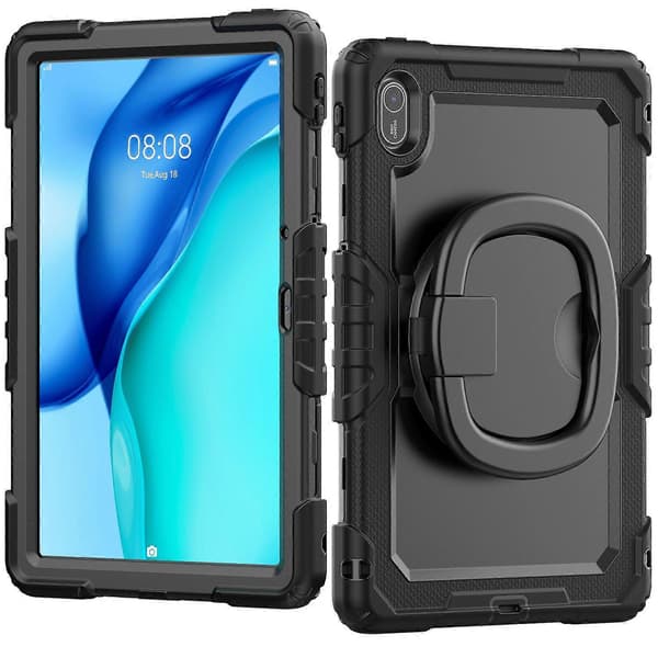 For Huawei MatePad SE 11 Deksel Ring Stativ PC+Silikon Støtsikkert Nettbrettdeksel