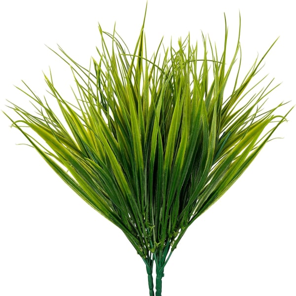 Artificial Plastic Wheat Grass Plants 6 Pack,Hanging Bushes Decor