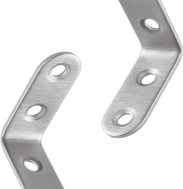 13 stk rustfritt stål festebrakett 40x40mm, for festing og reparasjon av møbler