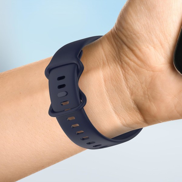 Rem for Galaxy Watch Active 2 Glatt Silikon Navy