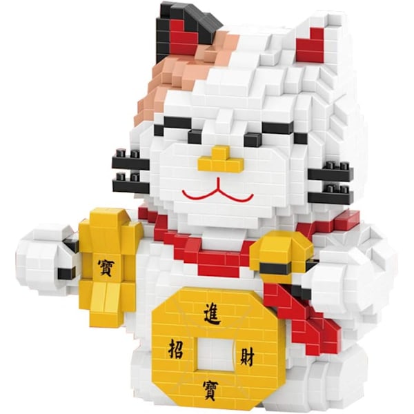 Mikro Byggeklodser Mini Kæledyrs Byggelegetøj Klodser til børn Fortune Cat model 4573
