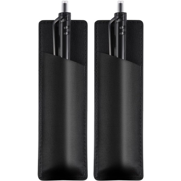 2st magnetiska pennhållare, läderpennhållare, PU-hållare Case