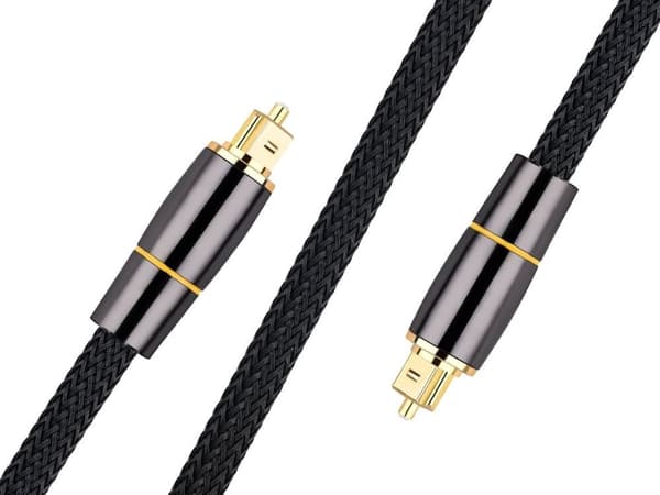 Optisk kabel 3 m - Toslink HQ guldpläterade kontakter