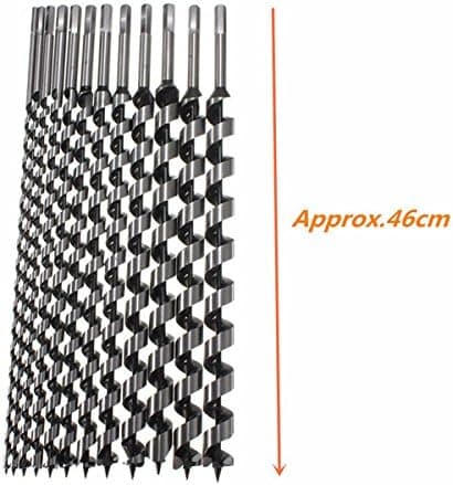 460mm 6-28mm Hex Shank Brad Point Auger Drill Bit Spiral Woodworking Drilling Tool - 16mm