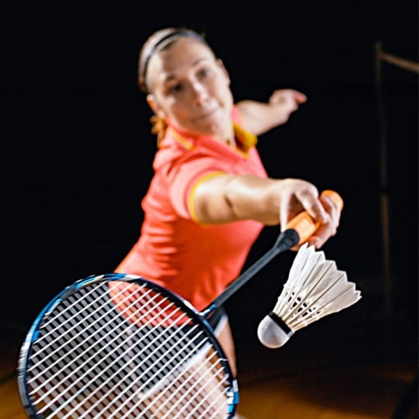 Badmintonboll, 12 st Professionella fjäderbadmintonbollar för badmintonträning