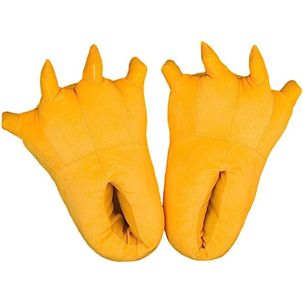 Unisex Klosstövlar Djur tass tofflor Kyckling Fågel fot tofflor Ko Tiger Giraff tofflor，S