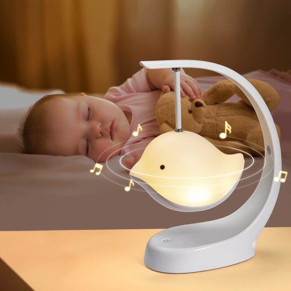 Baby nattlampa för barn, söt Bluetooth 7 färger barn nattlampa Baby ljudmaskin