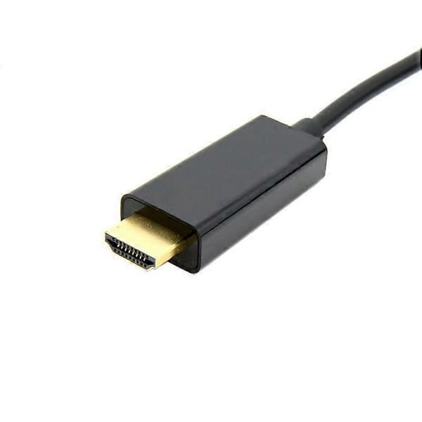 1,8 m kullattu uros-uros DisplayPort–HDMI-sovitinkaapeli