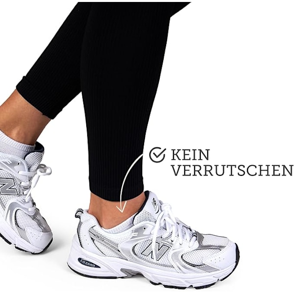 12 par bomullssneakersockar, unisex White