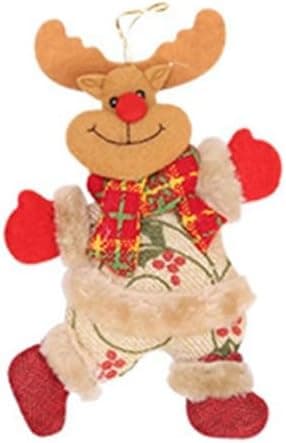 Tyg Julprydnad Hängande Hänge Dansande Tomte Snögubbe Rådjur, Rådjur Deer