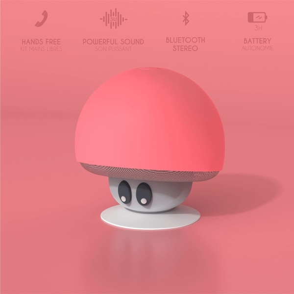 Mushroom Mob Vandtæt Bluetooth Højttaler, Kraftfuld Lyd, Multifunktionel