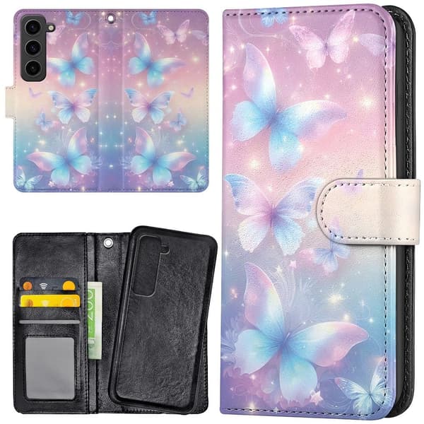 Samsung Galaxy S23 Plus - Lompakkokotelo/Kotelo Perhoset