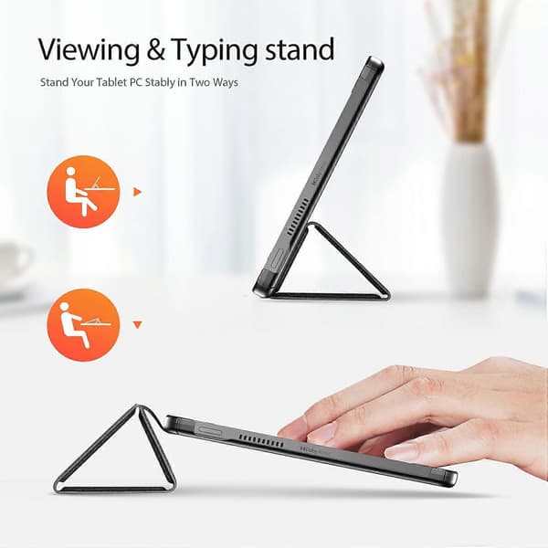 DUX DUCIS Domo Series etui til Lenovo Tab K10 (2. generation) Tri-Fold Stand Lædercover Auto Vågn/Sov