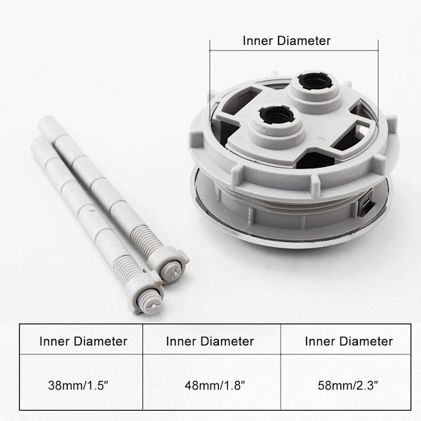 48mm Toilet Tank Knap Toilet Flush Knap Dobbelt Type Tryk WC Vandbesparende