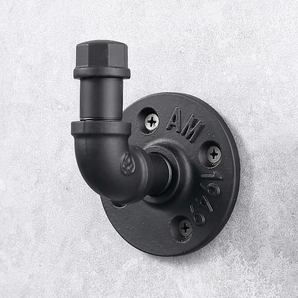 Industriel Stil Badekåbe Håndklæde Krog Væghængt Metal Jernrør Frakke Hænger Hat Holder, til Badeværelse Soveværelse Køkken